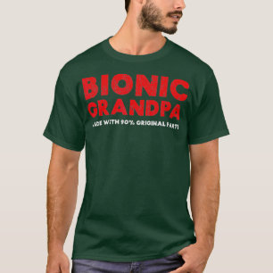 Mannen Bionic Grandpa Knee Hip Replacement 90 T-shirt