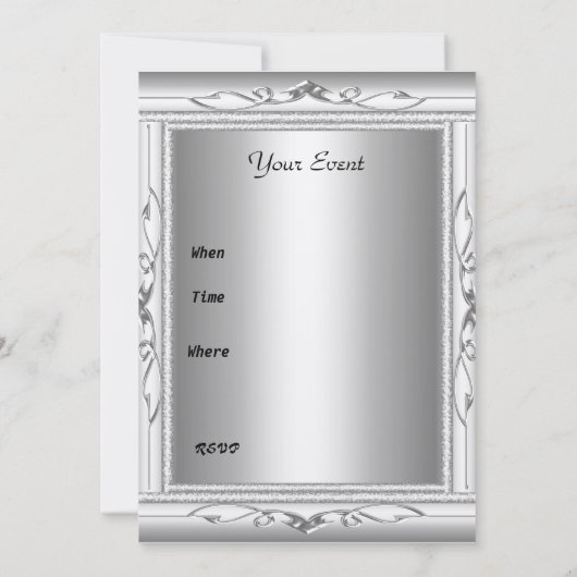 Mannen Birthday Kaart (Achterkant)