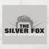 Mannen birthday party bierflesetiketten bier etiket (Enkel label)