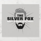 Mannen birthday party bierflesetiketten bier etiket (Enkel label)