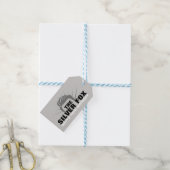 Mannen birthday party cadeau label cadeaulabel (Met Touw)
