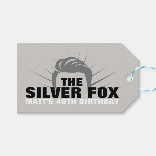 Mannen birthday party cadeau label cadeaulabel (Voorkant (Horizontaal))