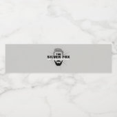 Mannen birthday party waterflesetiketten waterfles etiket (Enkel label)