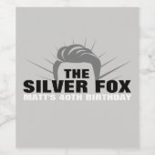 Mannen birthday party wijnflesetiketten wijn etiket (Enkel label)