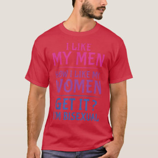 Mannen Bisexual Gay Pride LGBTQ LGBT Pride Mont T-shirt