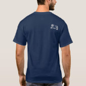 Mannen Black AMCSI-T-shirt met grijze voeten T-shirt (Achterkant)