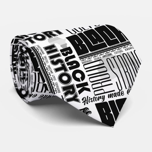 Mannen Black History Designer Stropdas (Opgerold)