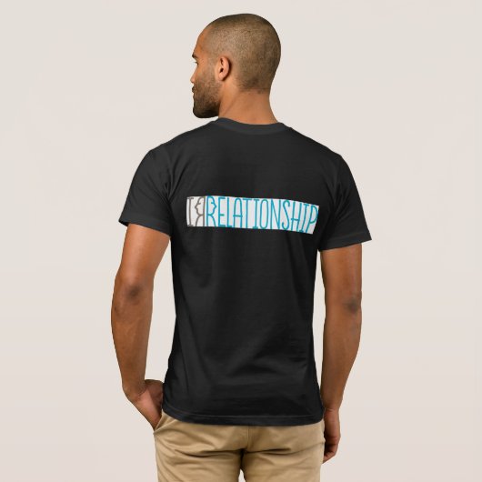 Mannen Black Irrelations T-Shirt (Achterkant volledig)