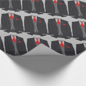 Mannen Black Suit en Red Stropdas Cadeaupapier (Hoek)