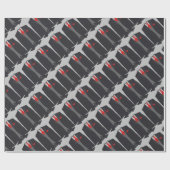 Mannen Black Suit en Red Stropdas Cadeaupapier (Vlak)