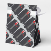 Mannen Black Suit en Red Stropdas Favor Box Bedankdoosjes (Achterkant)