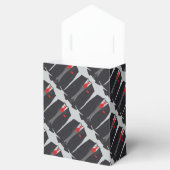 Mannen Black Suit en Red Stropdas Tent Favor Box Bedankdoosjes (Geopend)
