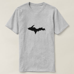 Mannen Black Upper Peninsula logo shirt