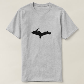 Mannen Black Upper Peninsula logo shirt