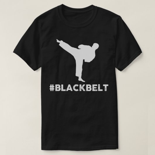 Mannen blackbelt Black Belt T-shirt (Design voorkant)