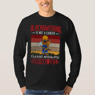 Mannen Blacksmith is geen loopster die het overlev T-shirt