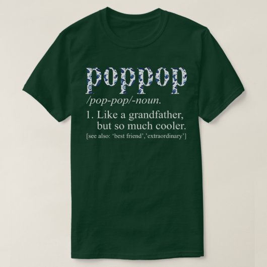 Mannen blauw Stropdas die de wolpapop als grootvad T-shirt (Design voorkant)