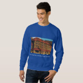Mannen Blauw Sweatshirt met Grove Park Inn Foto (Voorkant volledig)