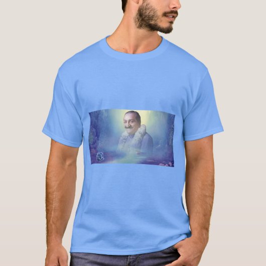 Mannen blauw t-shirt (Voorkant)