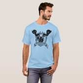 mannen blauw t-shirt (Voorkant volledig)
