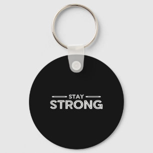 Mannen Blijf Sterk Gym Fitness Workout Bodybuildin Sleutelhanger
