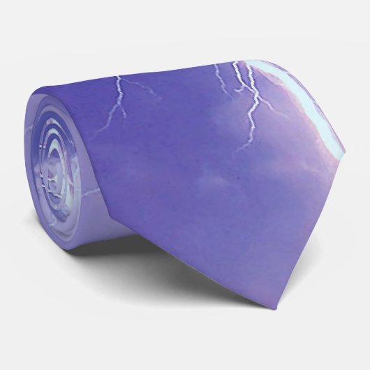 Mannen bliksempatroon stropdas (Opgerold)