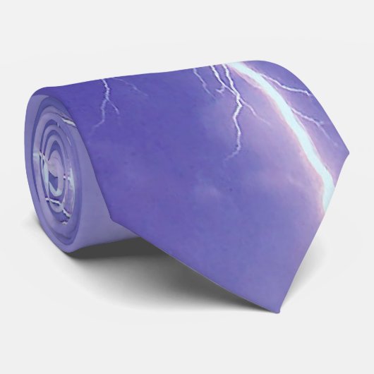 Mannen bliksempatroon stropdas (Opgerold)