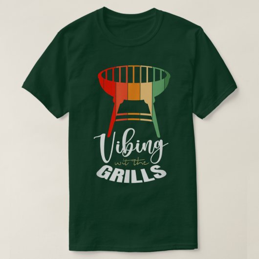 Mannen bloemen van grilling t-shirt (Design voorkant)