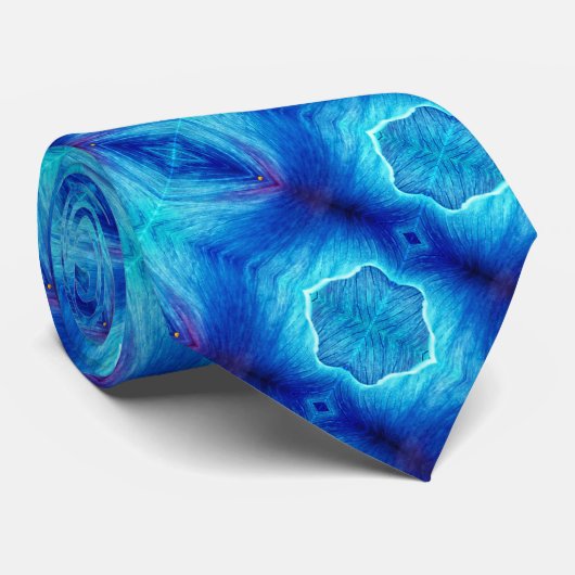 Mannen Blue Himalay Stropdas (Opgerold)