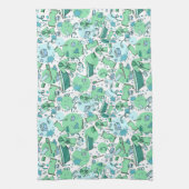 Mannen Blue Patterned Theedoek (Verticaal)