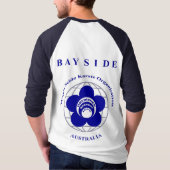 Mannen Blue Raglan Kangaroo in Seido Gi T-Shirt (Achterkant)