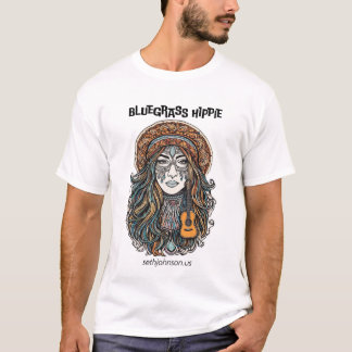 Mannen Bluegrass Hippie T-shirt