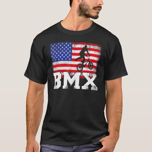 Mannen bmx bicycle Stunt Racing  Verenigde Staten  T-shirt (Voorkant)