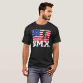 Mannen bmx bicycle Stunt Racing  Verenigde Staten  T-shirt (Voorkant volledig)