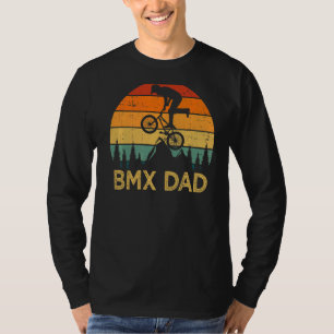 Mannen  Bmx Bike Retro Style Bmx Pap Vader T-shirt