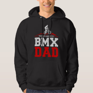 Mannen Bmx Bike Rider World's grootste Bmx Pap Fat Hoodie