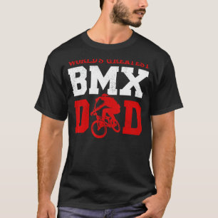 Mannen Bmx Bike Rider World's grootste Bmx Pap Fat T-shirt