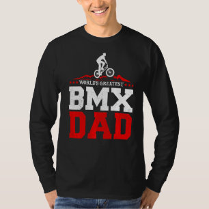 Mannen Bmx Bike Rider World's grootste Bmx Pap Fat T-shirt