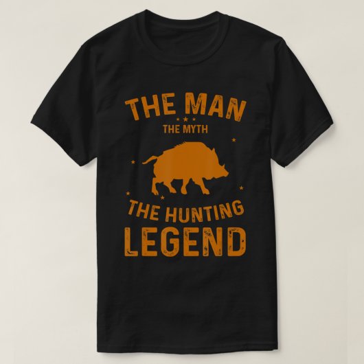 Mannen Boar Hunter Wild Hog Hunting T-Shirt (Design voorkant)