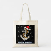 Mannen Boats N Ho Ho Hos Kerstmis Pajama Funny Hum Tote Bag (Achterkant)