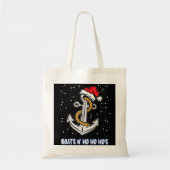 Mannen Boats N Ho Ho Hos Kerstmis Pajama Funny Hum Tote Bag (Voorkant)