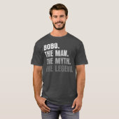 Mannen Bobo het Man de mythe de Legende opa T-shirt (Voorkant volledig)