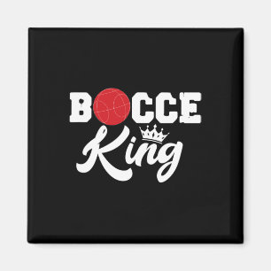 Mannen Bocce King Bocci speler Italiaans gazon bal Magneet