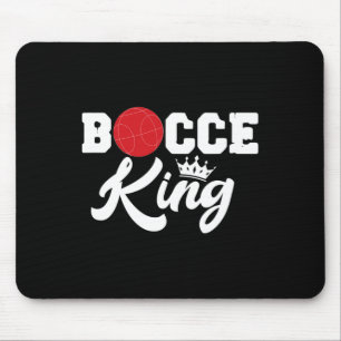 Mannen Bocce King Bocci speler Italiaans gazon bal Muismat