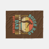 Mannen Bocce Sports Lover Bocce Pap Fleece Deken (Voorkant (Horizontaal))