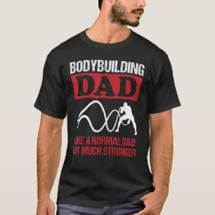 Mannen Bodybuilding Papa Gezegde Touw Swing Oefeni T-shirt