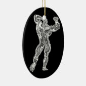 Mannen Bodybuilding Pose Ornament (Rechts)