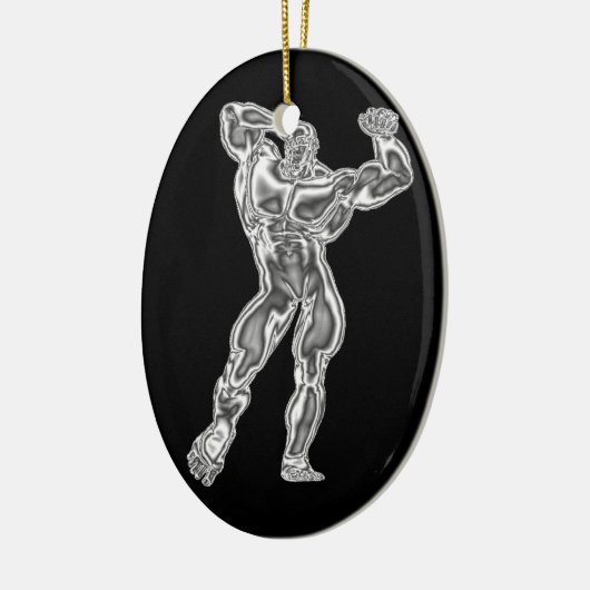 Mannen Bodybuilding Pose Ornament (Links)