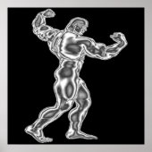 Mannen Bodybuilding Pose Poster (Voorkant)