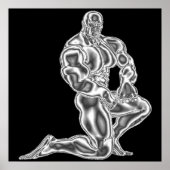 Mannen Bodybuilding Pose Poster (Voorkant)